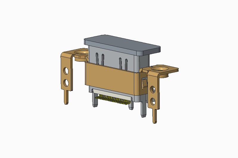 HDMI AF 19P upright SMT H10.5mm (with bracket)