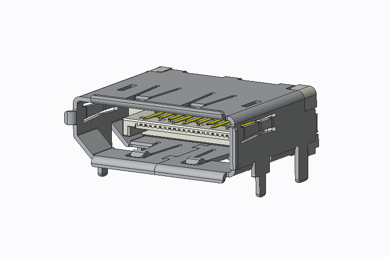 DP 90 degree SMT shell leg length 2.0