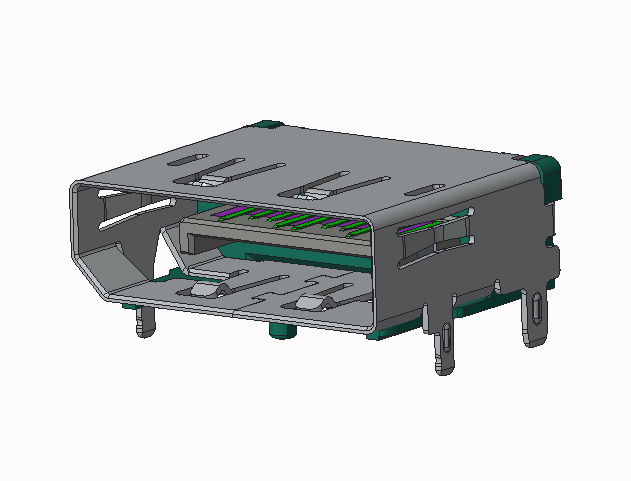 DP 90 degree SMT without curled edge positioning column (UHBR20)