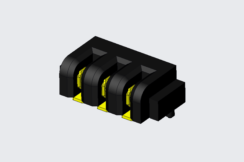 电池座 3P Female PH2.0 90°SMT 有定位柱