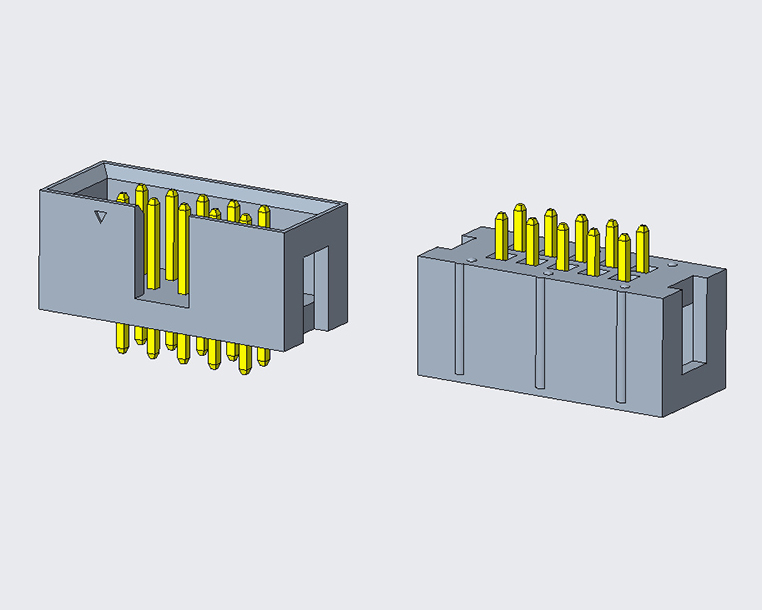 BOX HEADER PH2.54 180度 DIP(长款)