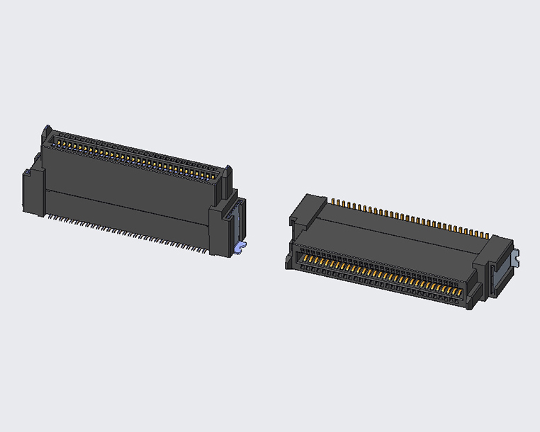 BTB FEMALE D型 180度SMT PH0.8 H11.4 合高H18.0